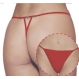  Bikini tanga - Back Rhinestone - rosii M