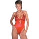  Body, teddy, lenjerie sexy, lenjerie intima - Body Body - Thong Back S/M - rosu