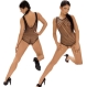  Body, teddy, lenjerie sexy, lenjerie intima - Body Body - Fishnet Playsuit - M/L