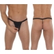  Bikini tanga - Front Zipper negri