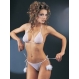  Set lenjerie sexy - 2 piese - alb/negru L