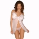  Babydoll, lenjerie sexy, cadouri sexy - Babydoll Babydoll cu pene - alba