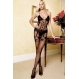  Catsuit, lenjerie sexy, lenjerie intima - Catsuit Catsuit  Faux Garter - negru