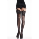  Cadouri sexy - Ciorapi Ciorapi Lycra Vertical Striped - negri