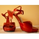  Lenjerie sexy femei - Incaltaminte Sandale Claudia - rosii 38