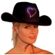  Palarie Cowboy Inima