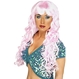  Peruca Sirena - roz