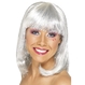  Peruca Glitter Party - argintie