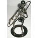  Cadouri Birou, Ceasuri, Cadouri pentru Barbati - Cadouri Birou, Decor Statueta metalica - Muzician E - mic