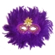  Costume Carnaval, Costumatii Bal mascat - Masti Masca cu pene - lila